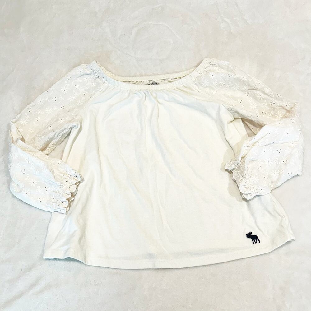 Abercrombie eyelet sleeve top sz 11/12